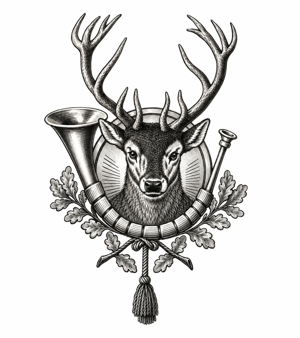 Emblem der Gesellschaft „Hubertus - Jäger“